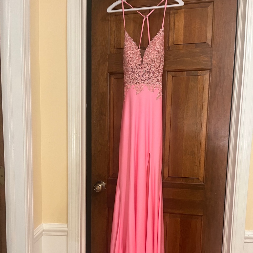 Pink prom dress